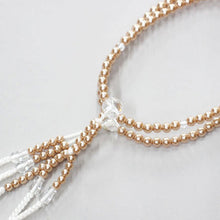 画像をギャラリービューアに読み込む, ファイン念珠 8寸 絹房 小田巻 樹脂製 パール塗装 創価学会 数珠