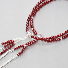 画像をギャラリービューアに読み込む, ファイン念珠 8寸 絹房 小田巻 樹脂製 パール塗装 創価学会 数珠