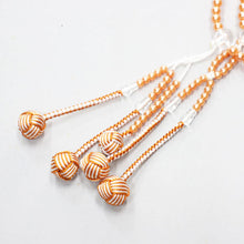 画像をギャラリービューアに読み込む, メロディ念珠 8寸 絹房 小田巻 2色房 創価学会 数珠