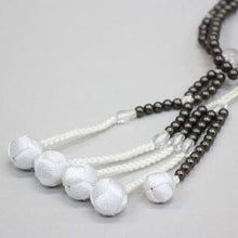 画像をギャラリービューアに読み込む, フルール念珠 8寸 絹房 小田巻 樹脂製 パール塗装 創価学会 数珠