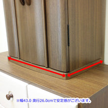 画像をギャラリービューアに読み込む, 上置き仏壇 カメリア・ウォールナット 創価学会 特装御本尊様対応 モダン インテリア 和室 洋室 リビング アクリル厨子