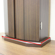 画像をギャラリービューアに読み込む, 上置き仏壇 パイル・ウォールナット調(アクリル)創価学会 特装御本尊様対応 コンパクト