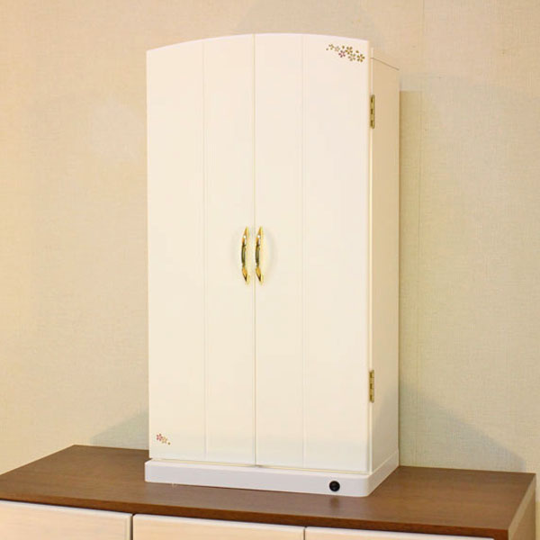 創価学会　ご本尊様　お仏壇セット 創価ミニ仏壇 「すずらん」 ホワイト 特装ご本尊様可 送料無料