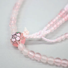 画像をギャラリービューアに読み込む, フラワー念珠 ピンク(8寸) カラー綿房 創価学会 数珠