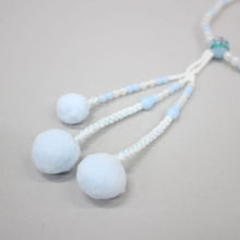 画像をギャラリービューアに読み込む, フラワー念珠 ブルー(8寸) カラー綿房 創価学会 数珠