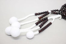 画像をギャラリービューアに読み込む, 木製念珠 紫檀(したん) 8寸~尺2 綿房 京念珠 創価学会 数珠 - 創価学会仏壇の東京平和堂