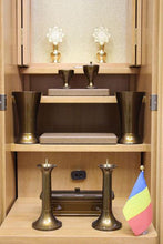 画像をギャラリービューアに読み込む, 家具調仏壇 イクシア(手動) ライトオーク調 創価学会 - 東京平和堂