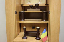 画像をギャラリービューアに読み込む, 家具調仏壇 イクシア(電動) ライトオーク調 創価学会 - 東京平和堂