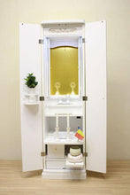 画像をギャラリービューアに読み込む, 家具調仏壇 ニュースマイル(置台付) ホワイト 創価学会 - 東京平和堂