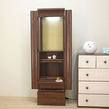 画像をギャラリービューアに読み込む, 家具調仏壇 シルビー(アクリル)・置台付 ダーク 創価学会