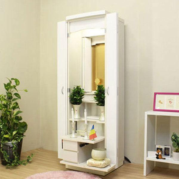 家具調仏壇 アルバ（置台付）・ホワイト 創価学会 – 創価学会仏壇の