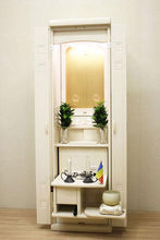 画像をギャラリービューアに読み込む, 家具調仏壇 響(置台付) アイボリー 創価学会 - 東京平和堂